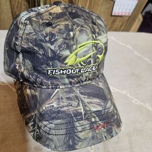 NWT Fishoutlage Camoflauge Pattern  Advertising Cap
